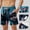 Sky Blue, variant on FRSASU Mens Swim Trunks with Compression Liner Quick Dry Beach Shorts with Drawstring Waist Summer Beach Swimming Shorts Light Blue