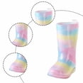 thumbnail image 6 of SUYIDA Gradient Rain Boots for Girls Mid Calf Waterproof Easy On Boots Non Slip Sole All Seasons Outdoor Play Boots, 6 of 6