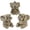Grayish yellow, variant on 3Pcs Elephant Statue Decor Synthetic Resin Elegant Figurine Ornament Cute Home Sculpture Decoration for Bookshelf Living Room Desktop
