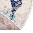 thumbnail image 5 of Unique Loom Ariel Collection Area Rug - Star (4' Round Blue/Ivory), 5 of 6