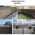 thumbnail image 5 of nipocaio Privacy Screen Fence Cover， Privacy Screen UV-Resistant Visibility Reduction Fence Screen for Balcony, Patio, Porch (0.9*5m , Black), 5 of 5