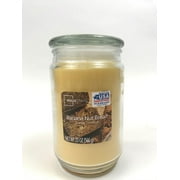 Mainstays Banana Nut Bread Scented Single-Wick Large Glass Jar Candle, 20 oz.