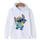 thumbnail image 3 of Sudadera con capucha con estampado de Disney Stitch Harajuku para niños de 2 a 14 años, moda urbana de otoño, jersey para niños y niñas, deportes al aire libre, 3 of 5