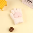 thumbnail image 1 of Guantes para niños, cálidos, de invierno, con forro polar, gruesos, de cinco dedos, multidedos, para niñas, de dedos completos, resistentes al frío, 1 of 6