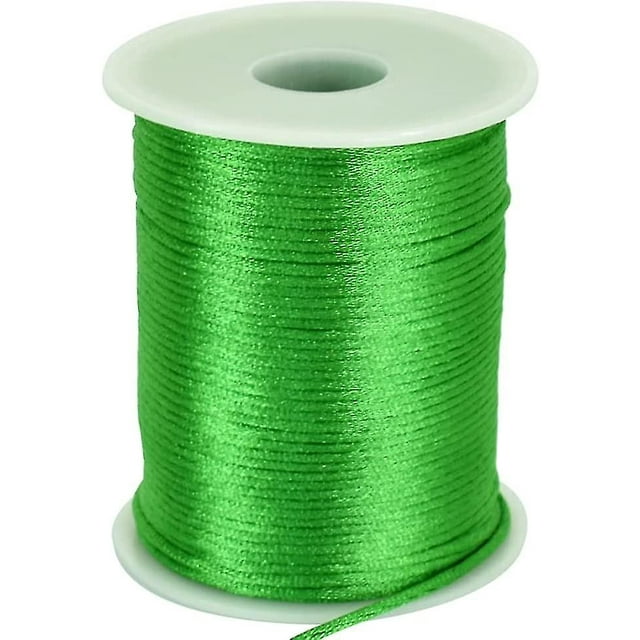 2mm X 110 Yards Rainbow Mixed Color Nylon Cord Satin String For Bracel