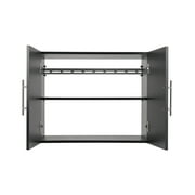 Prepac HangUps 30 Upper Wooden Garage Storage Cabinet in Black