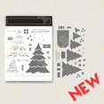 thumbnail image 1 of Juego de sellos transparentes de trineo de copo de nieve de Navidad y troqueles de corte de Metal para manualidades DIY, tarjetas de felicitación, decoración de álbumes de recortes, 1 of 2