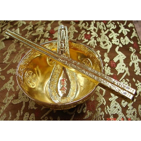 

Golden Rice Bowl Set - Feng Shi Bowl