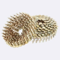 waltyotur 3600 Count Electro Galvanized Coil Roofing Nails 15-Degree Wire Weld Coiled Roofing Nails 7/8 Inch, 0.12 Inch Ring Shank, Large Cap Coil Roofing Nails, Cap Warp 8.8-9mm