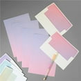 thumbnail image 6 of Letter Paper and Envelopes Set - 4 Sets Creative Gradient Envelopes Letter Paper Lovely Writing Stationery Envelope Set for Party Festive (4 Letter Paper and 2 Envelopes in Each Set, Mixed Color), 6 of 8