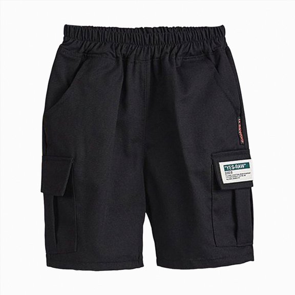 Hessimy Baby Boy Shorts Cotton Toddler boy Shorts Little Kids Dinosaur Summer Clothes(Black,8-9 Years)
