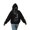 Black, variant on Women Los Angeles California Text Back Print Hoodie with Drawstring Kangaroo Pocket Casual Urban Streetwear Pullover Top