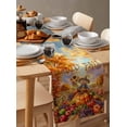 thumbnail image 6 of Hello Fall Burlap-Cotton Table Runner 72 Inches Long,Scarecrow Pumpkins Harvest Thanksgiving Farmhouse Table Runners,Outdoor Dining Tablecloths Decor for Baby Shower Party Wedding 16x72, 6 of 9