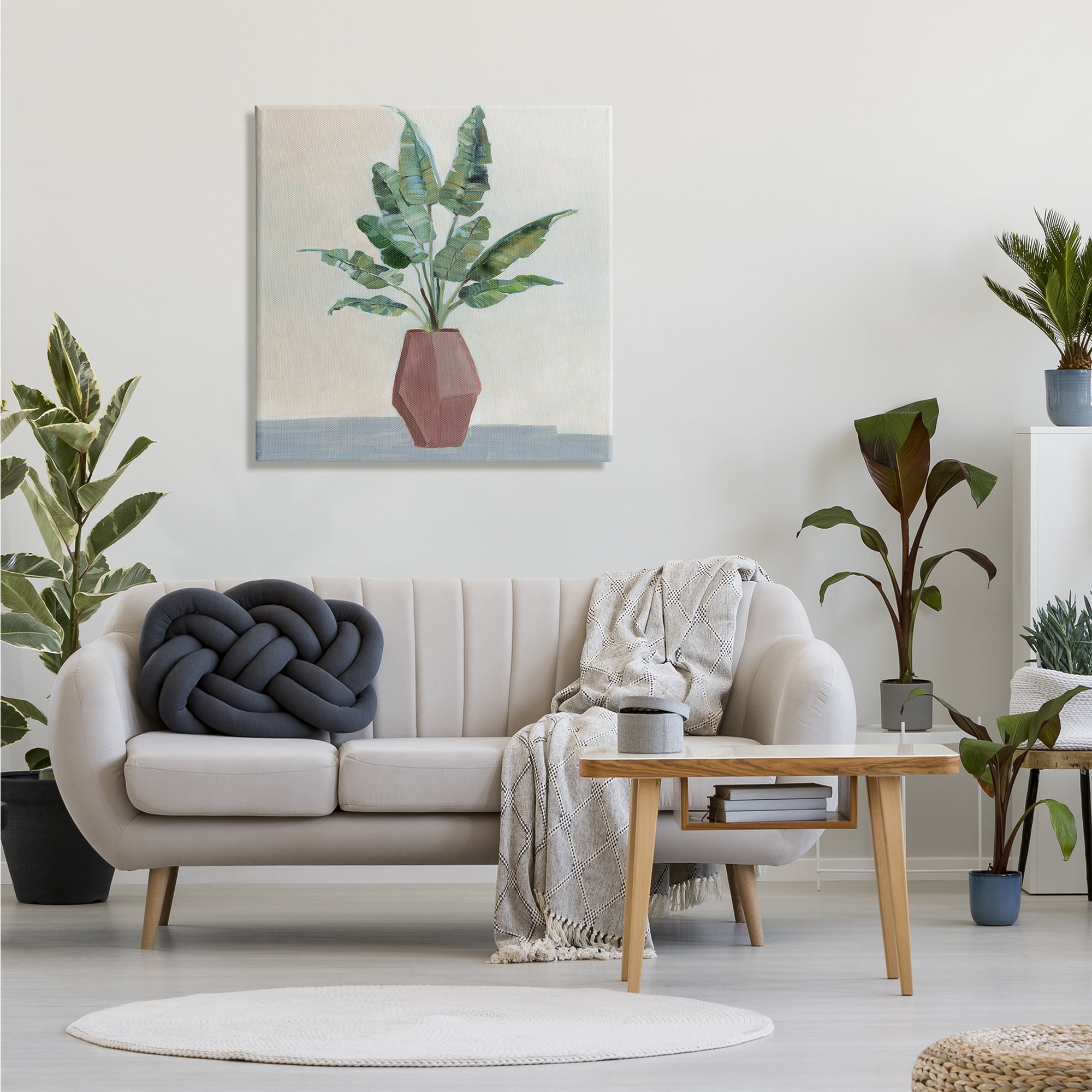 Stupell Industries Birds of Paradise Indoor Plant Still Life Painting, 30 x 30, Design by Sally Swatland