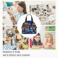 thumbnail image 3 of Lafuoo Colorful Fall Leaves Pattern Insulated Lunch Bag, Adjustable Shoulder Strap Handheld Crossbody Waterproof Lunch Bag, Unisex-One Size, 3 of 7