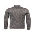 thumbnail image 4 of Men Zip Up Knit Jacket Casual Loose Stand Collar Long Sleeve Jacket, 4 of 6