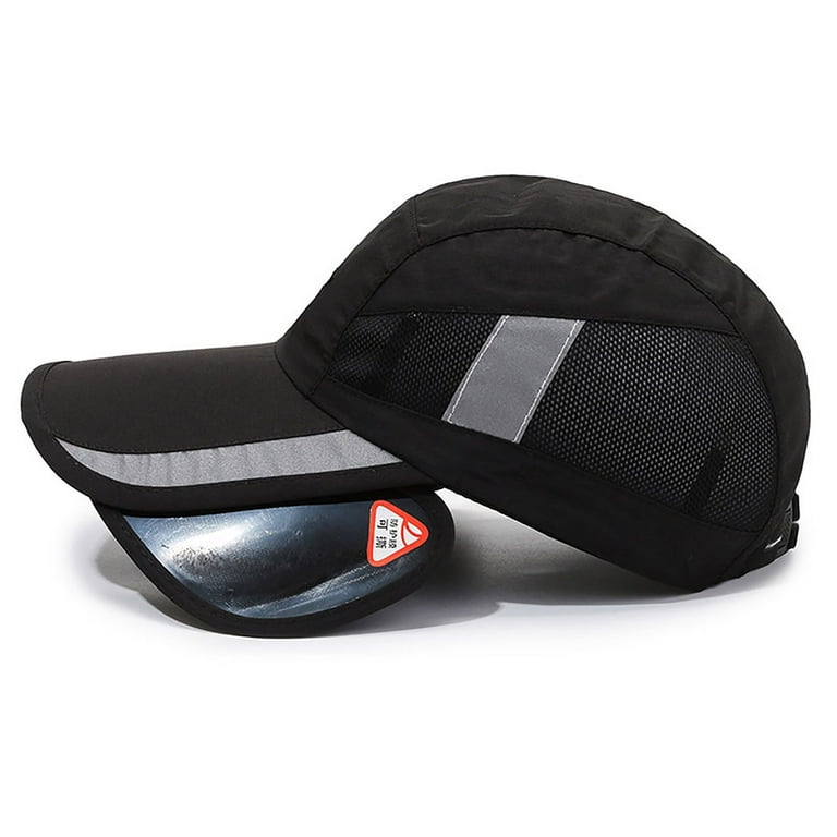 Fdelink Baseball Hat Sun UV Protection Hat Men Hat Sunshade Baseball Cap  Retractable Brim Hat Summer Sunscreen Breathable Cap Cycling Sun Hat Black