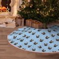 thumbnail image 5 of Sikiie french Bulldog Face Nativity Christmas Tree Skirt, Jesus Christian Winter Holiday Tree Mat Decoration(30-48IN)48", 5 of 6