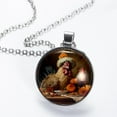 thumbnail image 2 of Turkey Glass Design Circular Pendant Women's Necklace - Elegant Jewelry Piece, 2 of 5
