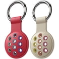thumbnail image 1 of WILLED Case for AirTag with Keychain Ring, Protective Silicone Holder Tracker Cover with Keyring Compatible with Apple New Air Tag 2021 for Pets, Keys, Luggage, Backpacks, 2 Pack, 1 of 9