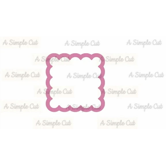 Scalloped Square 4" Cookie Cutter