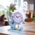thumbnail image 4 of Accent Collection Ship Anchor Table Clock Tabletop Sculpture Shelf Nautical accents, White Blue, 4 of 7