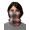 Black Red Checked, variant on Seamless Face Mask Neck Gaiter Tube