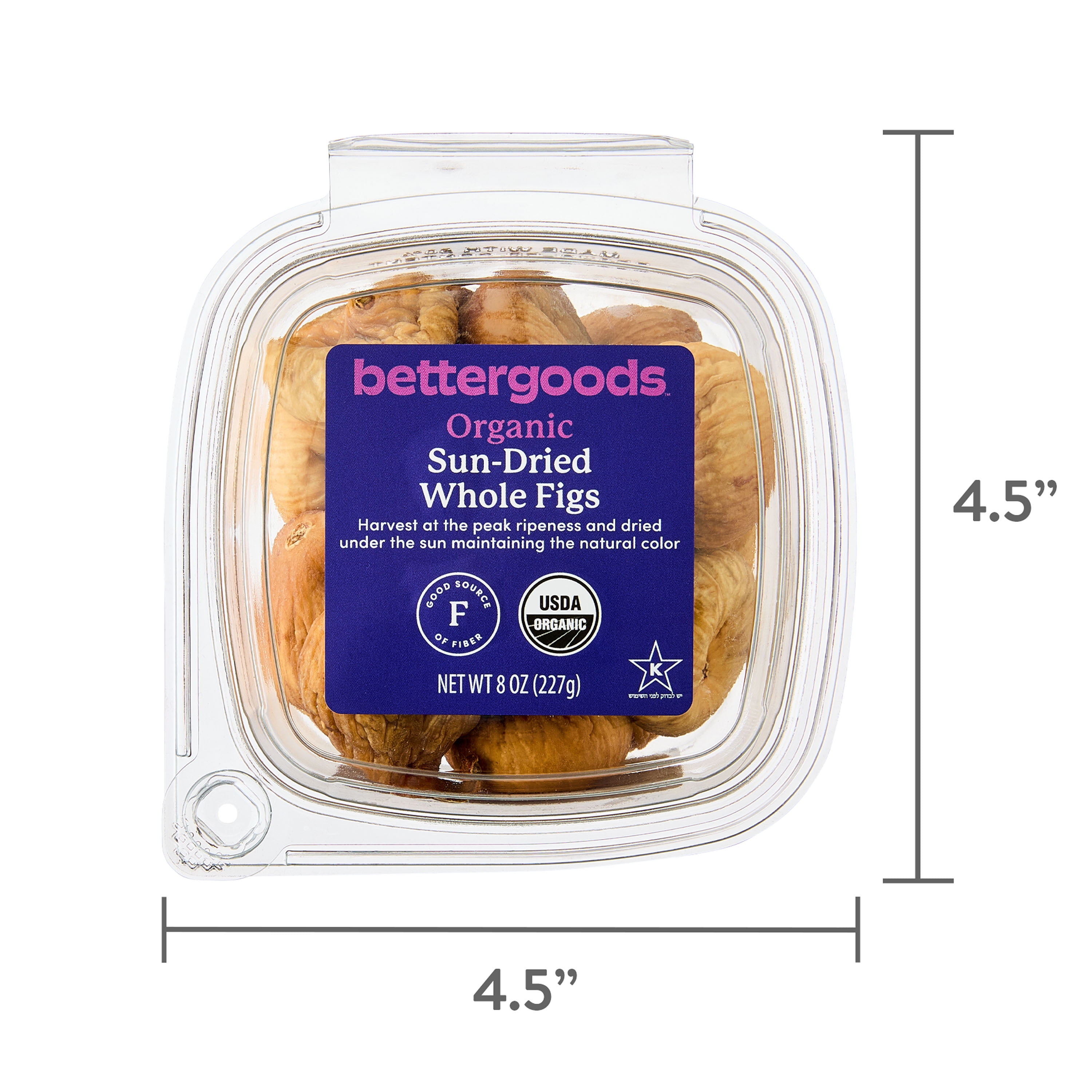 bettergoods Organic Sun-Dried Whole Figs, 8 oz