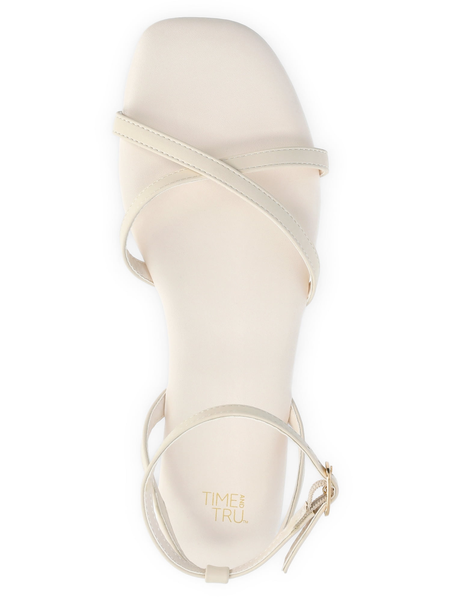 Time and Tru Women's Strappy Flat Sandals