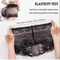 thumbnail image 3 of 4pcs Mesh See Through Tummy Tucking Hips Lifting Panties,Womens Sexy Lace Panties High Waisted Plus Size Ladies Brief, 3 of 5