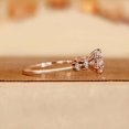 thumbnail image 2 of LATELIERDBIJOUX Five Stone Round Cut Diamond Engagement Ring For Her Proposal Ring Claw Prong with Round Side Stone in Rose Gold Anniversary Ring Gift, 2 of 6