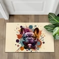 thumbnail image 4 of French Bulldog Portrait Watercolor Vintage Retro Styles Doormat Dog Lover Gifts Indoor Outdoor Welcome Mat - 00001, 4 of 5
