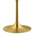 thumbnail image 3 of Hawthorne Collections 47"" Round Faux Marble Top Pedestal Dining Table in Gold, 3 of 4