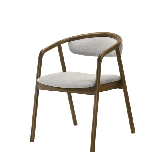 ACME Delina Side Chair in Chenille & Walnut