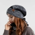 thumbnail image 2 of Landzoo Slouchy Hat Winter Knitted Hat Scarf Sets For Men Women Skin-Friendly Relaxed, 2 of 4