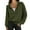 Army Green, variant on Aloohaidyvio Women's Casual Half Zip Sweatshirts Long Sleeve Solid Color Pullover Jackets Fall Outfits Winter Y2K Clothes