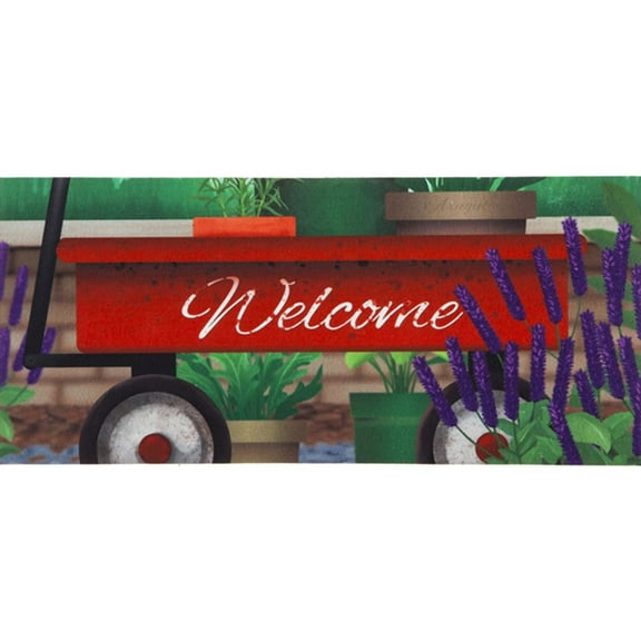 Home & Garden Red Wagon Switch Mat Sassafras Welcome 431497