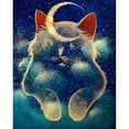 thumbnail image 1 of Taladro diamante pintura (DB1976) DIY gato durmiendo 5D redondo completo dibujos animados imagen artesanal 40x50cm Hugtrwg Para estrenar, 1 of 1
