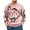 Pink, variant on Mens Halloween Sweater Skeleton Graphic Printed Knit Pullover Oversized Loose Fit Warm Winter Sweater Soft Casual Knitwear for Festive Wear