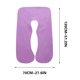 thumbnail image 2 of Almohada de embarazo Qnjujn, almohada de cuerpo entero en forma de U para apoyo de maternidad, almohada para dormir con funda para embarazadas, color morado, 2 of 2