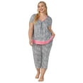 thumbnail image 6 of Secret Treasures Women’s Sleepwear 2-Piece Knit Short Sleeve Top and Pant Pajama Set, Sizes XS-3X, 6 of 7