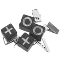 thumbnail image 4 of 4 pinzas para mantel: resistentes, para colgar manteles de exterior, para fiestas, decoración de mesas, color negro, 4 of 7