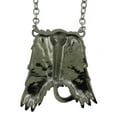 thumbnail image 2 of Music Microphone Pendant Brushed Wings Vintage Brushed Necklace Rock Rebel Dog Tag, 2 of 2