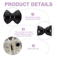 thumbnail image 5 of 4 Pairs Leather Shoe Buckles Bowknot Rose Flower Shoe Clips Charms Detachable Shoe Buckles Decorations for Shoe Bag Package Accessories DIY Crafts, 5 of 7