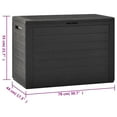 thumbnail image 4 of vidaXL Coffre de Rangement de Jardin Anthracite 78x44x55 cm, 4 of 5