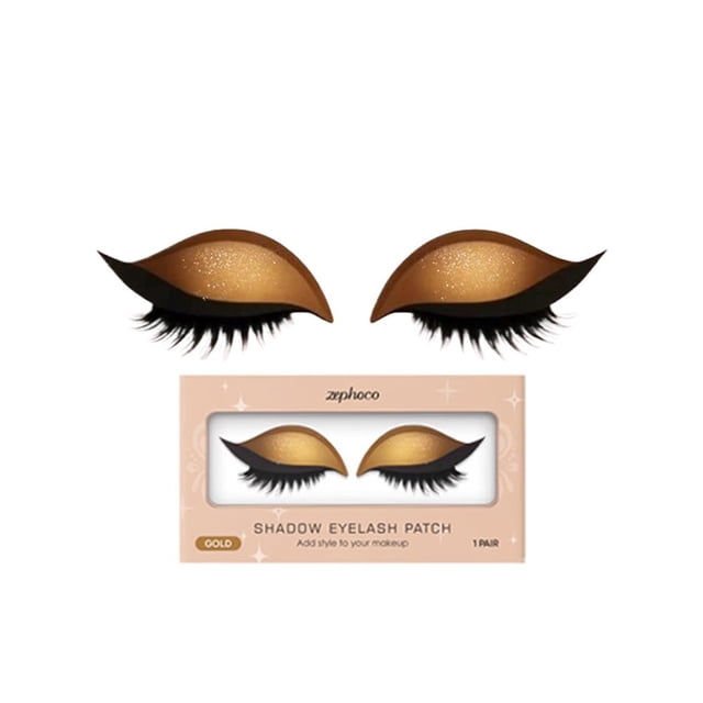 Integrated Eyeshadow & Eyelash Stickers, Quick Makeup Solution for Lazy Eyes, Long Lasting & Easy Application Eye Decals