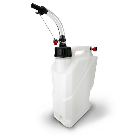 STKR Concepts Liquid Storage Container 00281 EZ; White; 3 Gallon; Free Standing; Thick-Walled HDPE Plastic; 3 Handle Design; Easy Tipping/Balance Point; Threaded Aluminum Breather; With ABS Cap