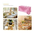 thumbnail image 3 of Maplenight Premium Solid Color Glossy Satin Tablecloth – Customizable for High-end Hotels, Banquets & Weddings Pink, 3 of 5