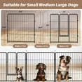 thumbnail image 5 of Pefilos 24" Dog Playpen Outdoor 8-Panels Dog Pen, Indoor Metal Puppy Pet Playpen for Small Dogs Run Fence / Iron Pet, Black, 5 of 9