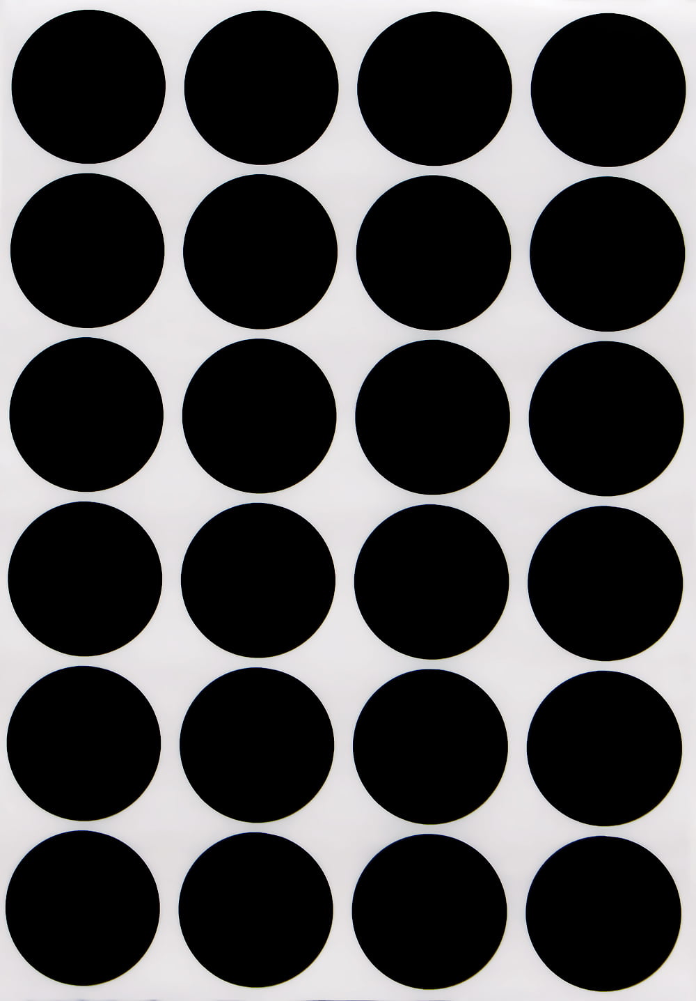 1 Inch Colour Code Dots Round Stickers Sticky ID Labels 200 Black 25mm 
